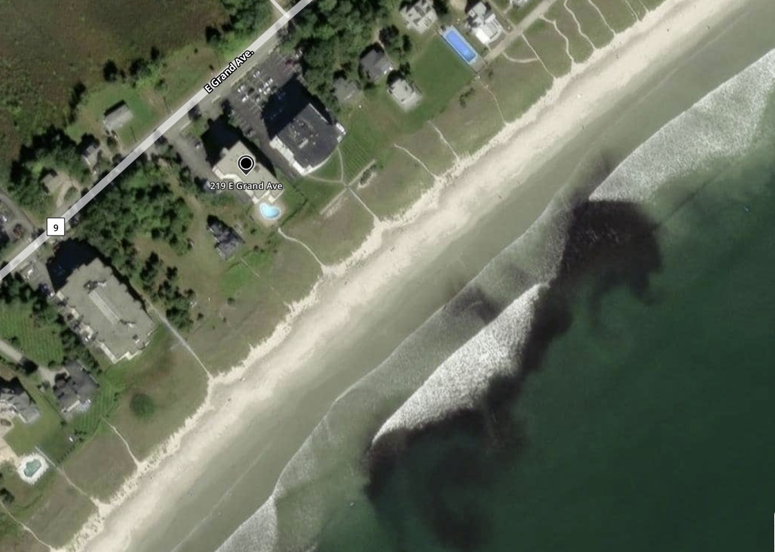 Old Orchard Beach Overhead View